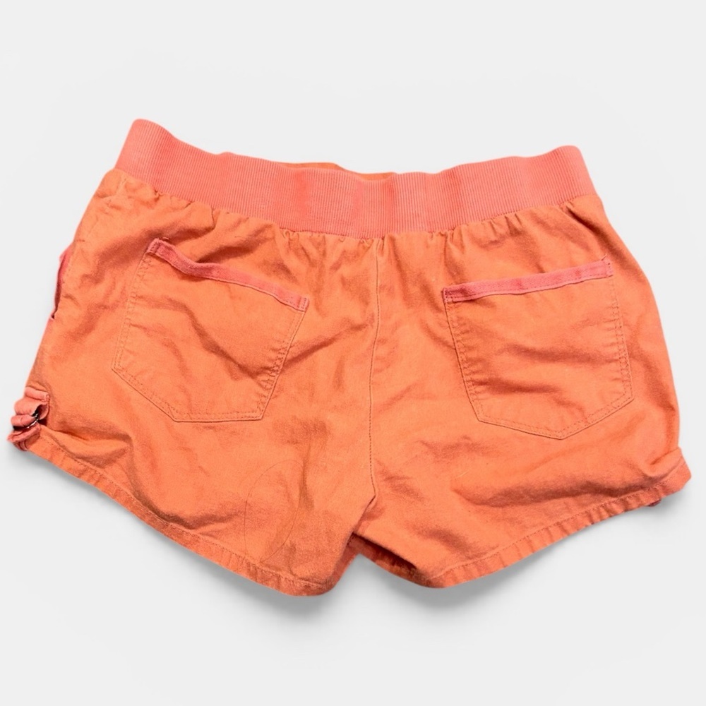 Bebop Coral-Orange Athletic Drawstring Shorts - Picture 2 of 4